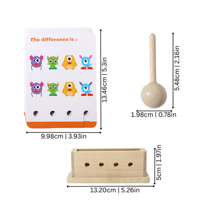 Child playing with LogicLab learning game, developing fine motor skills and problem-solving abilities