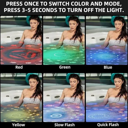 Parents setting up Bath & Pool Light Projector for kids' party, adding enchanting ambiance, water play activity