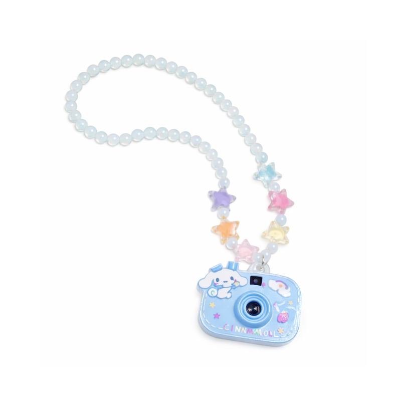 Blue Kids' Camera Projector Necklace, a fun and creative children's accessory for gifting