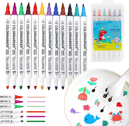 Kids' Magical Floating Art Pen Set with various colorful markers, perfect for creative water art