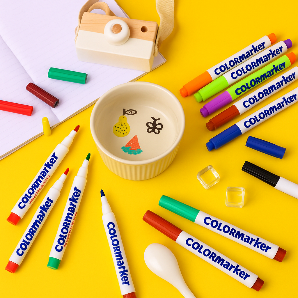 Complete kids' drawing set: Magical Floating Art Water Pens, spoon, and instructions for fun water art