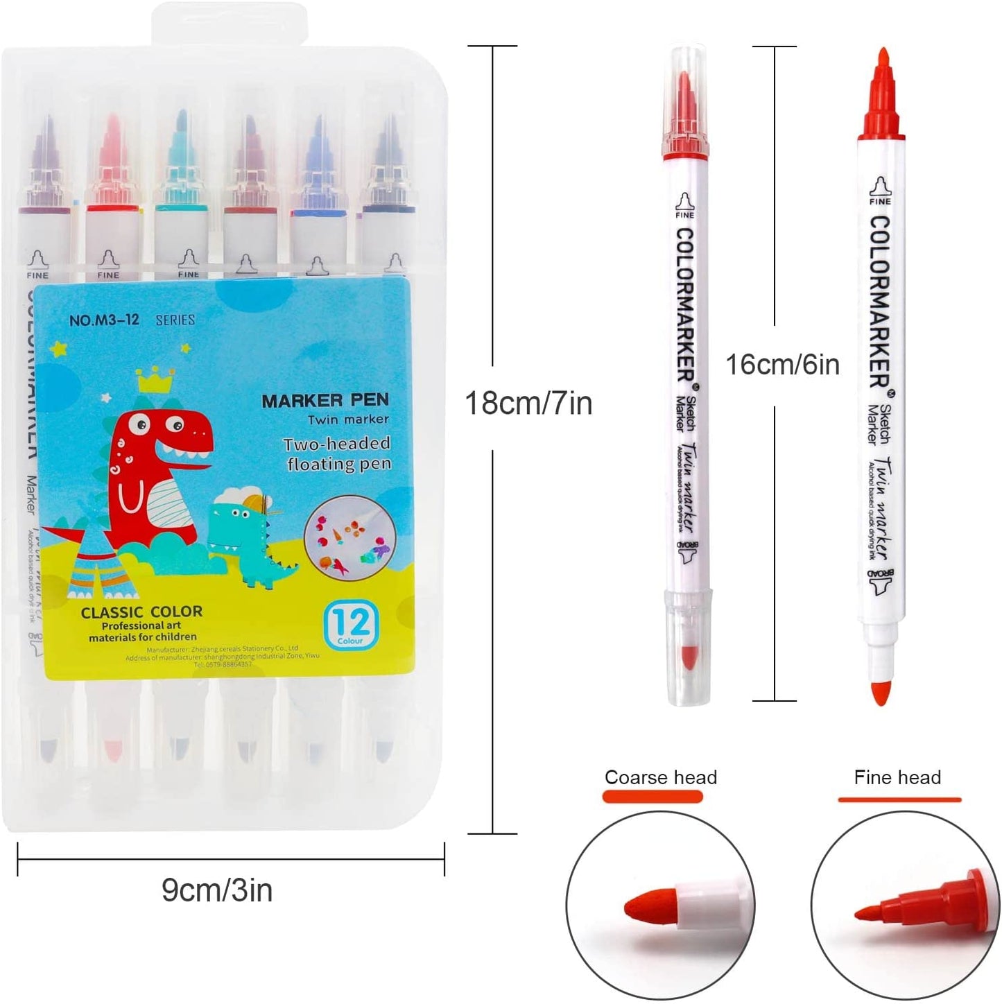 Set of Magical Floating Art Water Pens with example floating designs, an innovative educational toy