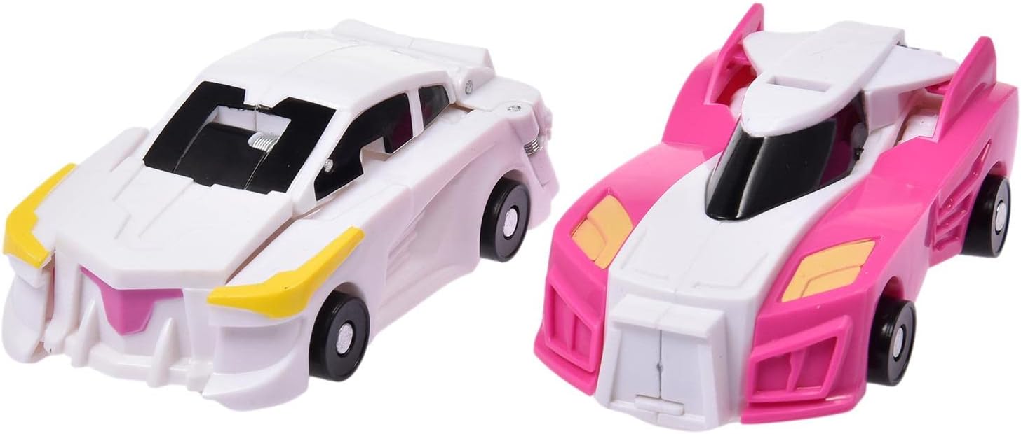 Unicorn toy transforming into a car, educational action figure for children