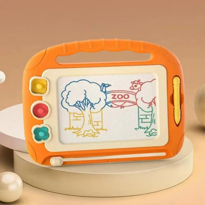 Magnetic drawing board for children, promoting fine motor skills and creative fun with included pens.