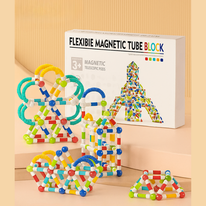 Fun magnetic building set for children, a STEM-focused toy for hands-on, creative learning