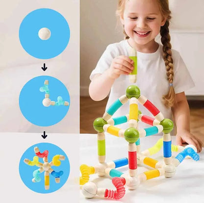 Vibrant magnetic building set for children, promoting creative play and early learning