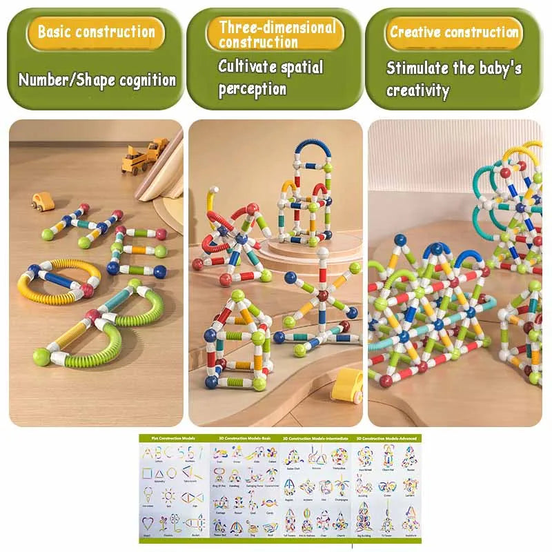 Children's magnetic building toy, a STEM product designed for creative construction and fun