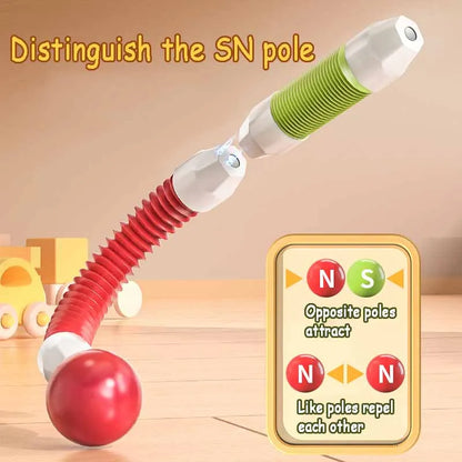 Magnetic building toy for toddlers, an interactive construction playset promoting STEM skills