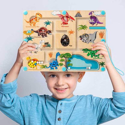 Kids educational toy: Magnetic Number & Color Maze Board with stylus