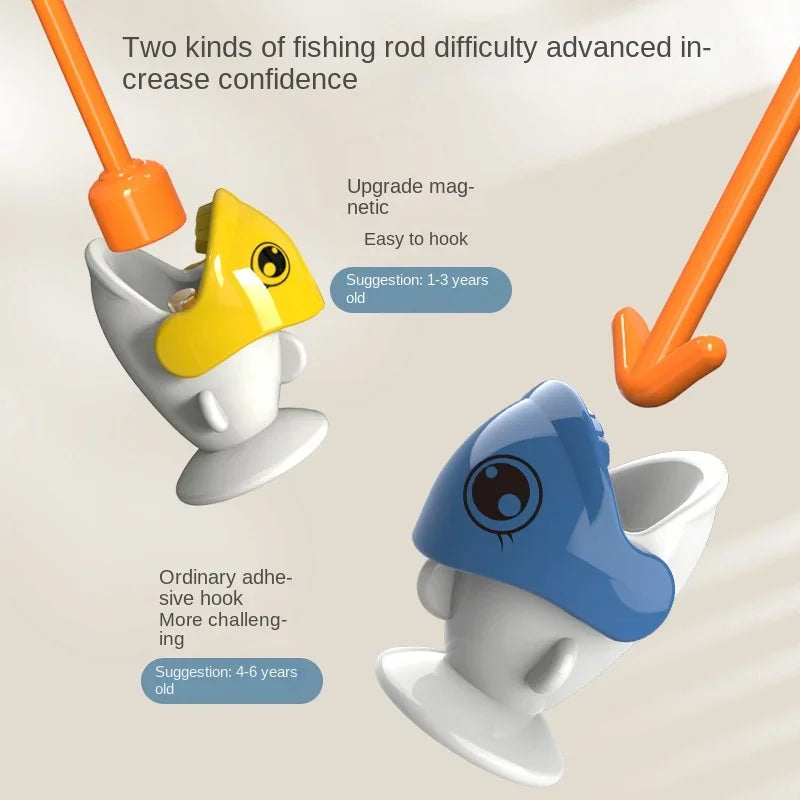 Magnetic fishing game for kids featuring various dinosaurs, enhancing concentration.