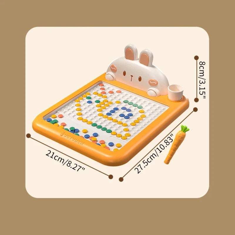 Magnetic art board for toddlers, an educational toy promoting creative drawing