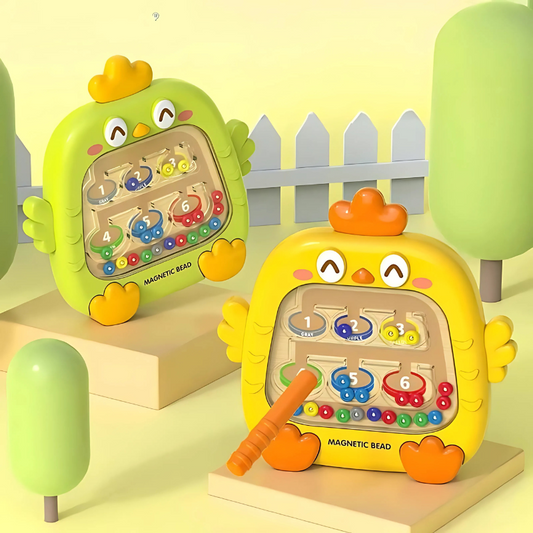 Kids' Magnetic Maze Learning Toy for fine motor skill development and color sorting, ideal for preschoolers.