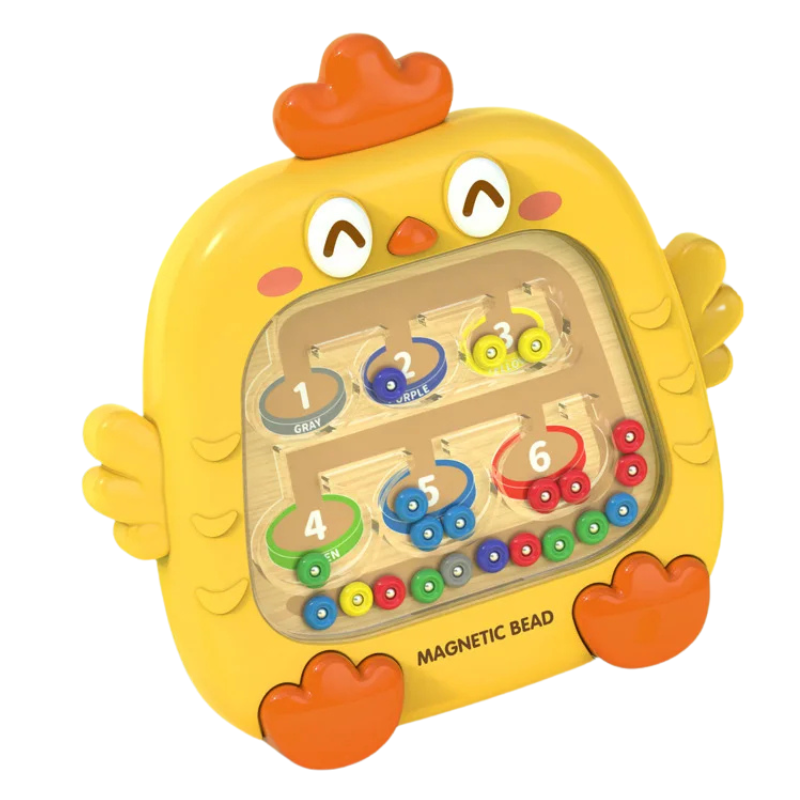 Educational magnetic maze for kids, perfect for preschool learning and interactive play.