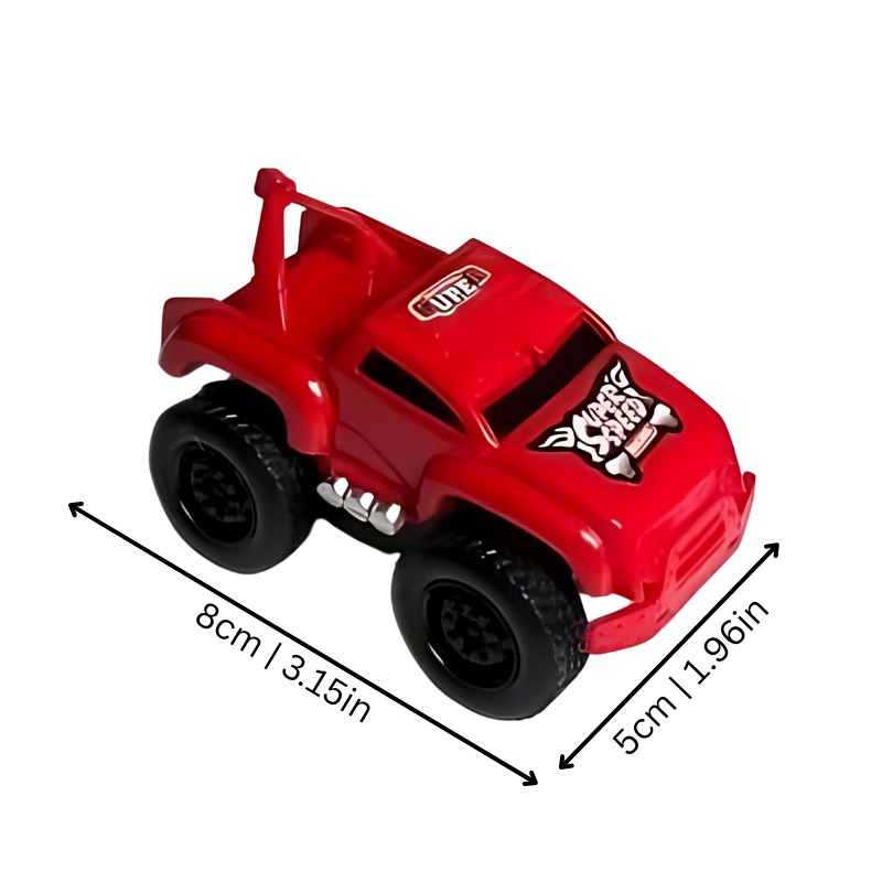 Magnetic race car toy for kids, wall-climbing, showing ABS plastic construction, an educational indoor game.