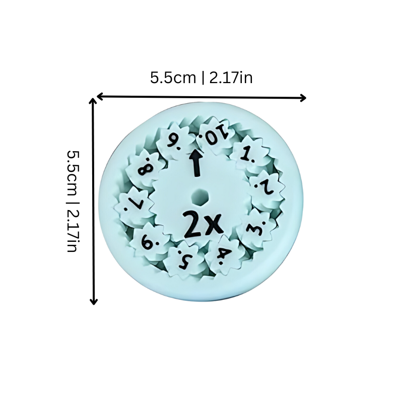 Portable educational math fidget spinner, perfect for kids' learning and enhancing STEM skills.