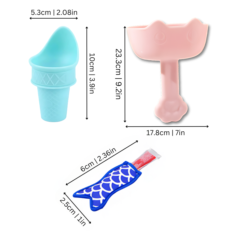 Children's mess-free snack set for ice cream and popsicles with fun mermaid design.
