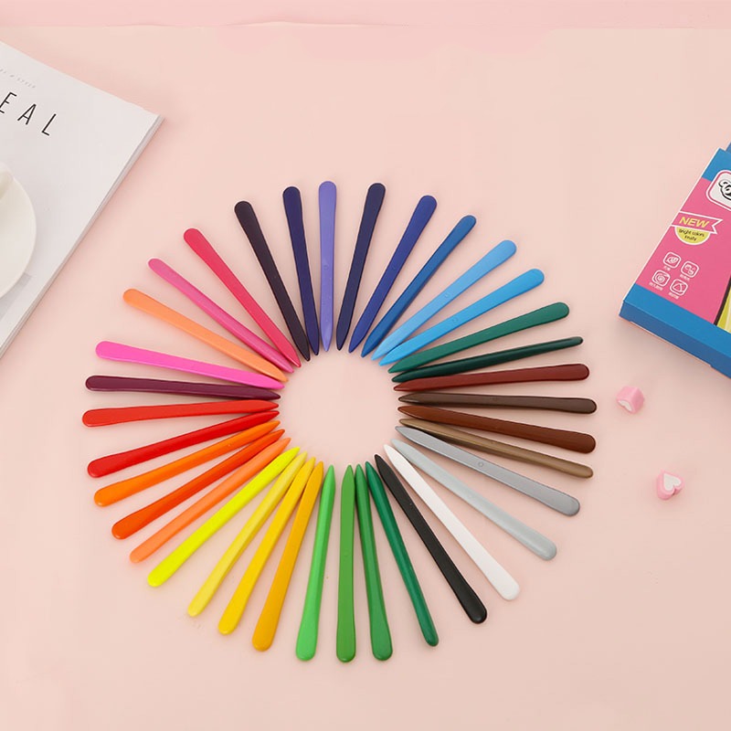 Washable crayon set for kids, perfect for mess-free creative play and drawing.