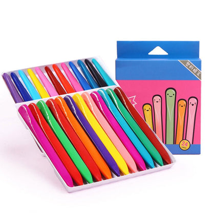 Colorful washable crayons designed for mess-free art activities for young children.