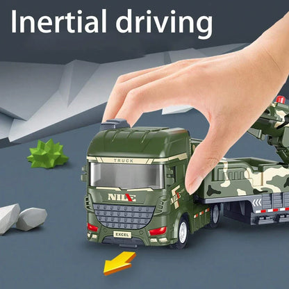 Close-up of kids' military rocket launcher toy, detailed design for engaging play