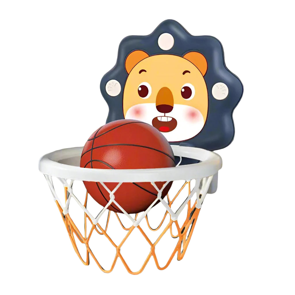 Kids Mini Basketball Hoop Set, adjustable height for toddlers, indoor outdoor play, motor skills development