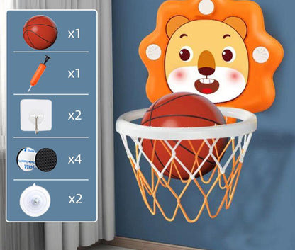 Toddler-friendly basketball hoop and ball set, promoting motor skills development in young children