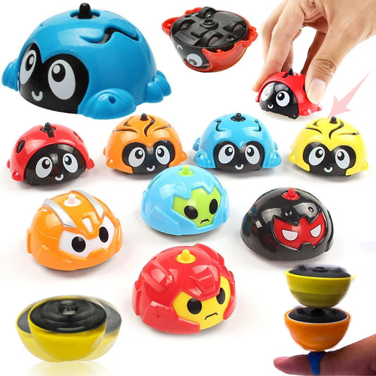 Kids Mini Inertia Spin Toy Car, colorful animal design, educational play for toddlers
