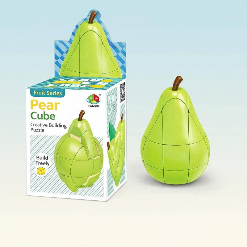 Colorful fruit puzzle cube, an ideal travel toy for kids