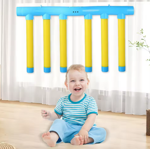 Kids' multi-colored Reaction Speed Training Game, Stick Grab, for active play and skill development.