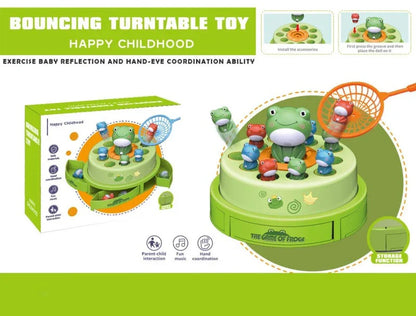 Kids Musical Activity Frog Play set, a multi-sensory developmental toy to entertain & educate toddlers.