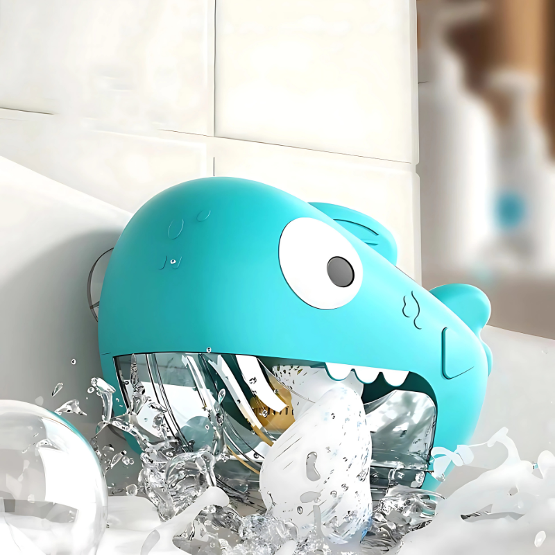 Kids' Musical Bubble Bath Toy, a yellow crab-shaped bubble maker for fun bath time.
