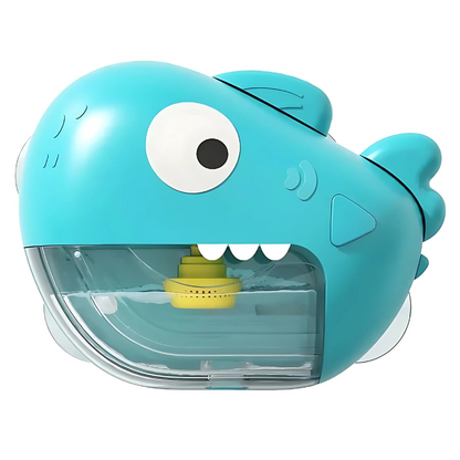 Child playing happily with the Musical Bubble Bath Toy, a fun bath anxiety relief product.
