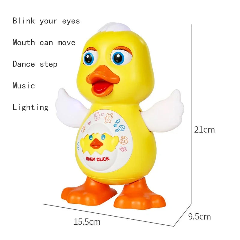 Robot toy with flashing lights and dancing action, a perfect interactive gift for kids