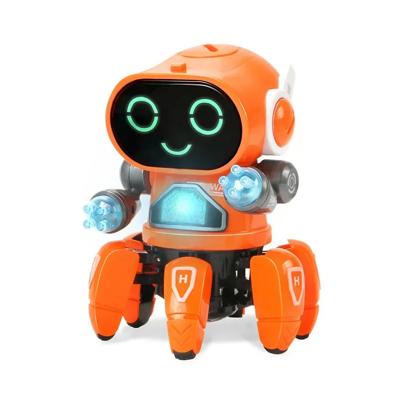 Interactive children's musical robot, bringing joy with its dancing moves and lights