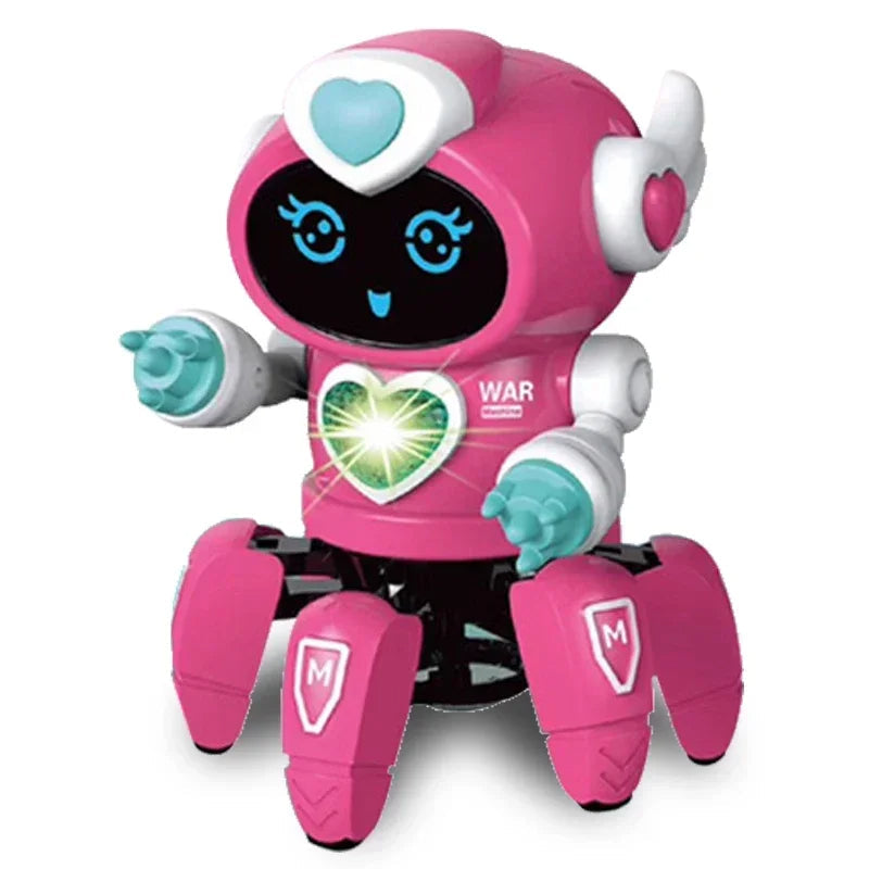 Educational dancing robot toy, captivating kids with music, lights, and fun movements