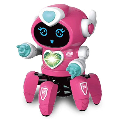 Educational dancing robot toy, captivating kids with music, lights, and fun movements