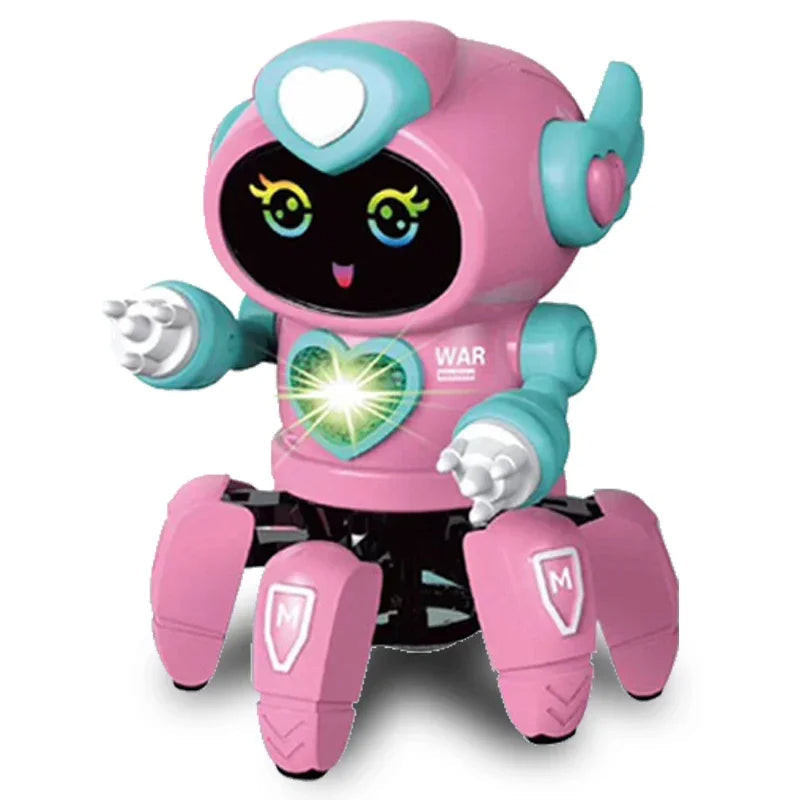 Fun kids' dancing robot toy with musical features, perfect for interactive educational play