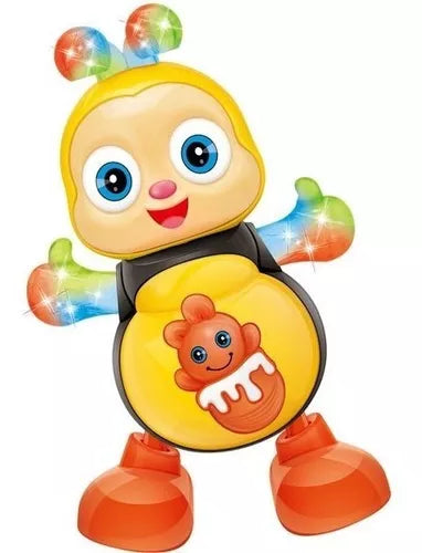 Playful robot toy for children, featuring dancing, musical tunes, and dazzling lights