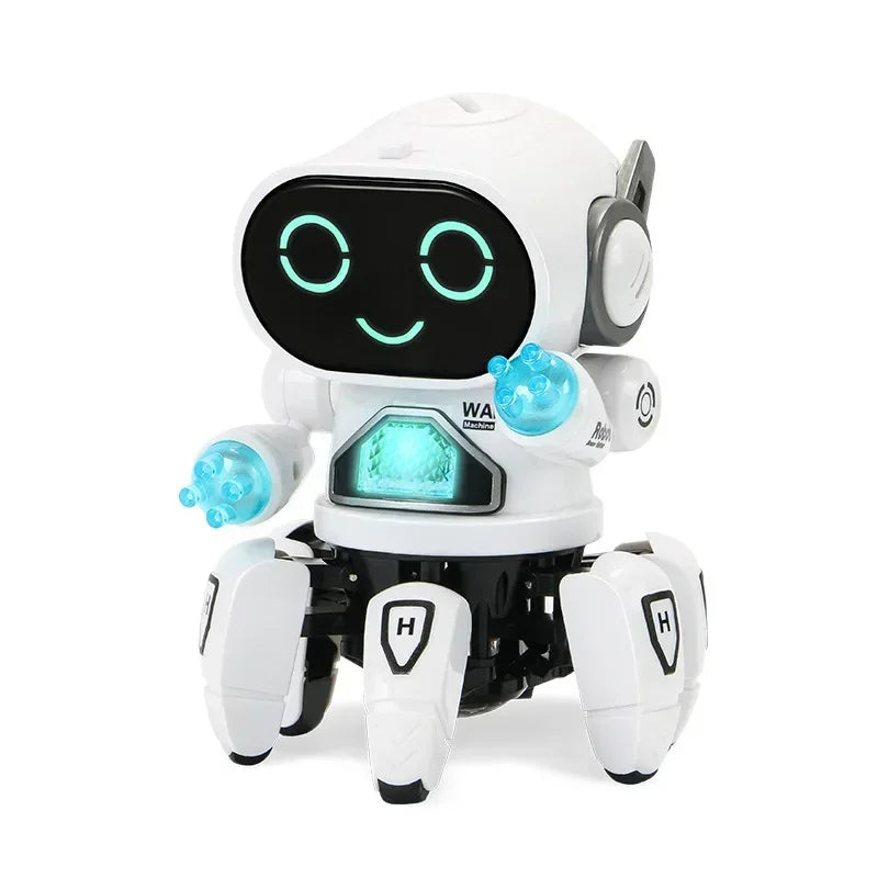 Dancing musical robot toy for children, ideal for engaging playtime and sensory development