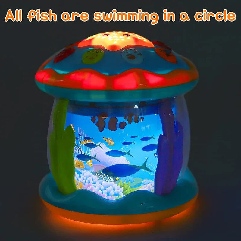 Baby sleep aid: Turtle Ocean Projector Lamp, musical night light for nursery