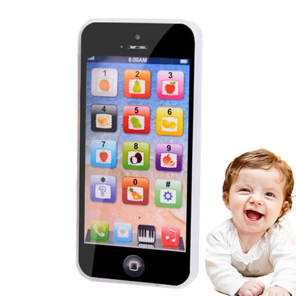 Safe plastic educational baby toy: a musical simulation phone for early development and fun play.