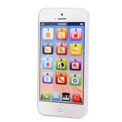 Musical simulation phone for kids. Educational baby toy fostering early development, interactive fun.