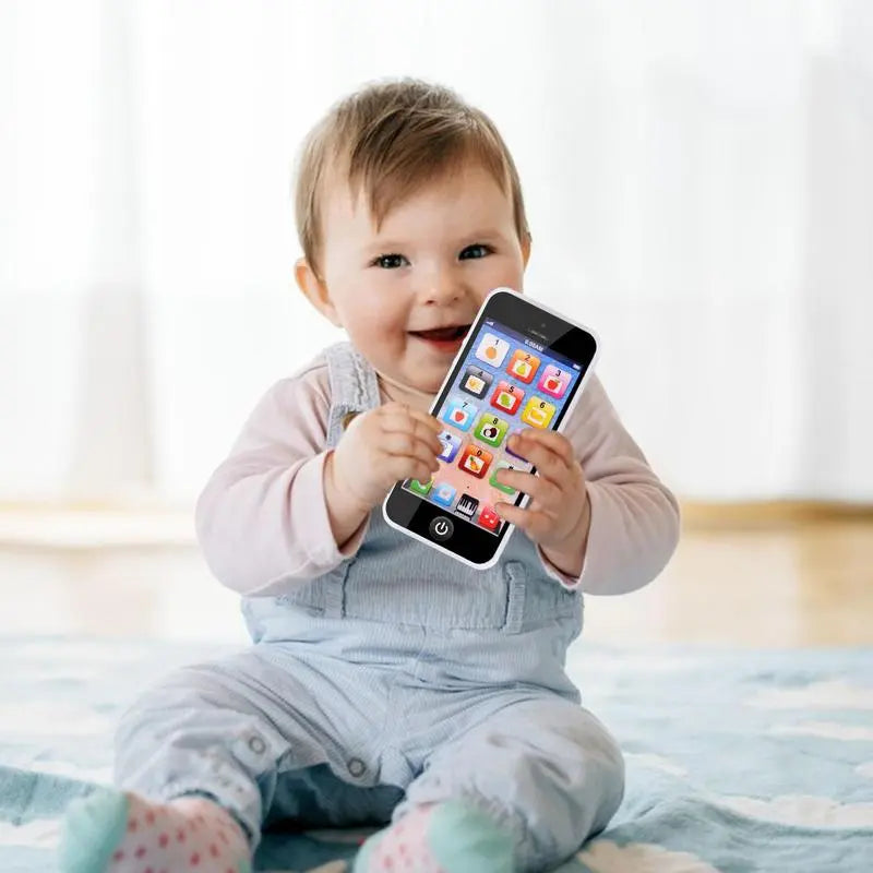Interactive baby musical phone toy. Simulation phone for kids, promoting early learning & cognitive skills.
