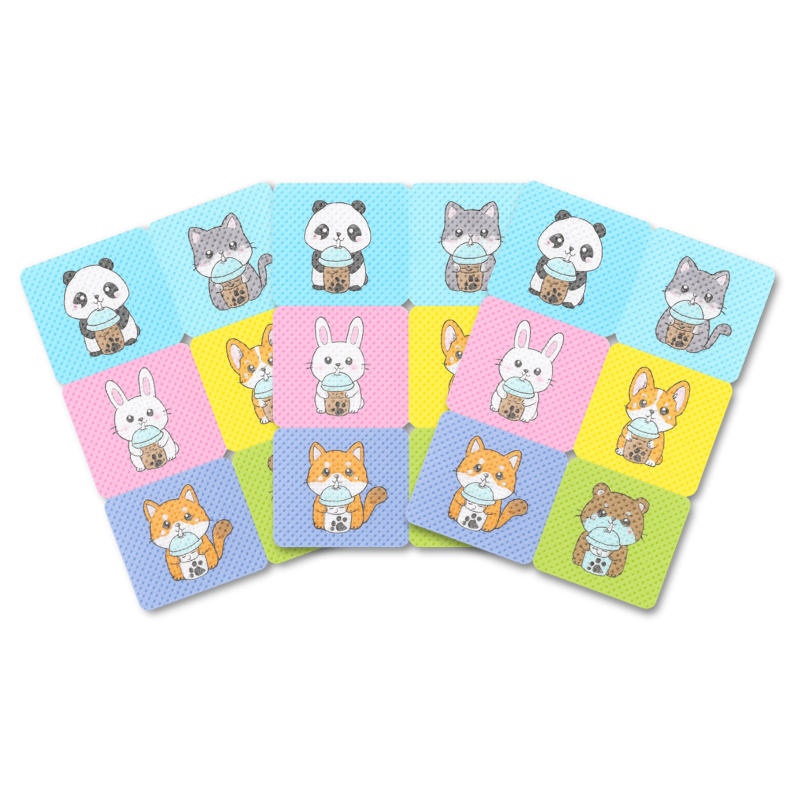 Assorted natural mosquito repellent stickers for children, essential for travel and pest control. Safe bug protection.