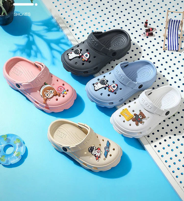 Durable children's non-slip EVA sandals, ideal for summer beach & outdoor adventures.