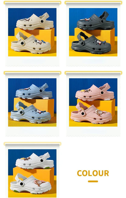 Youth comfortable non-slip sandals, perfect for summer, pool, or garden play.
