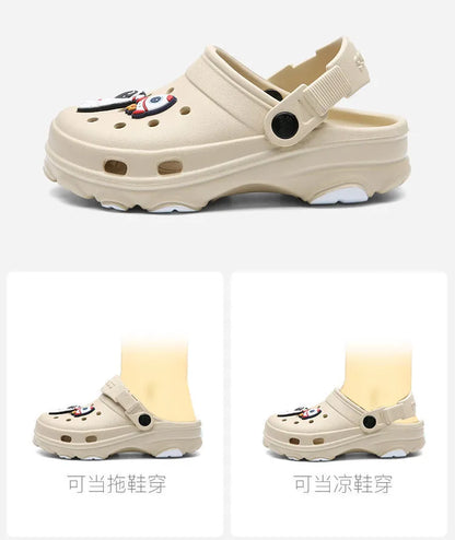 Non-slip children's summer sandals with a robust EVA outsole for active kids.