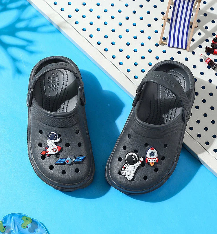 Children's non-slip playtime sandals, designed for comfort and durability.