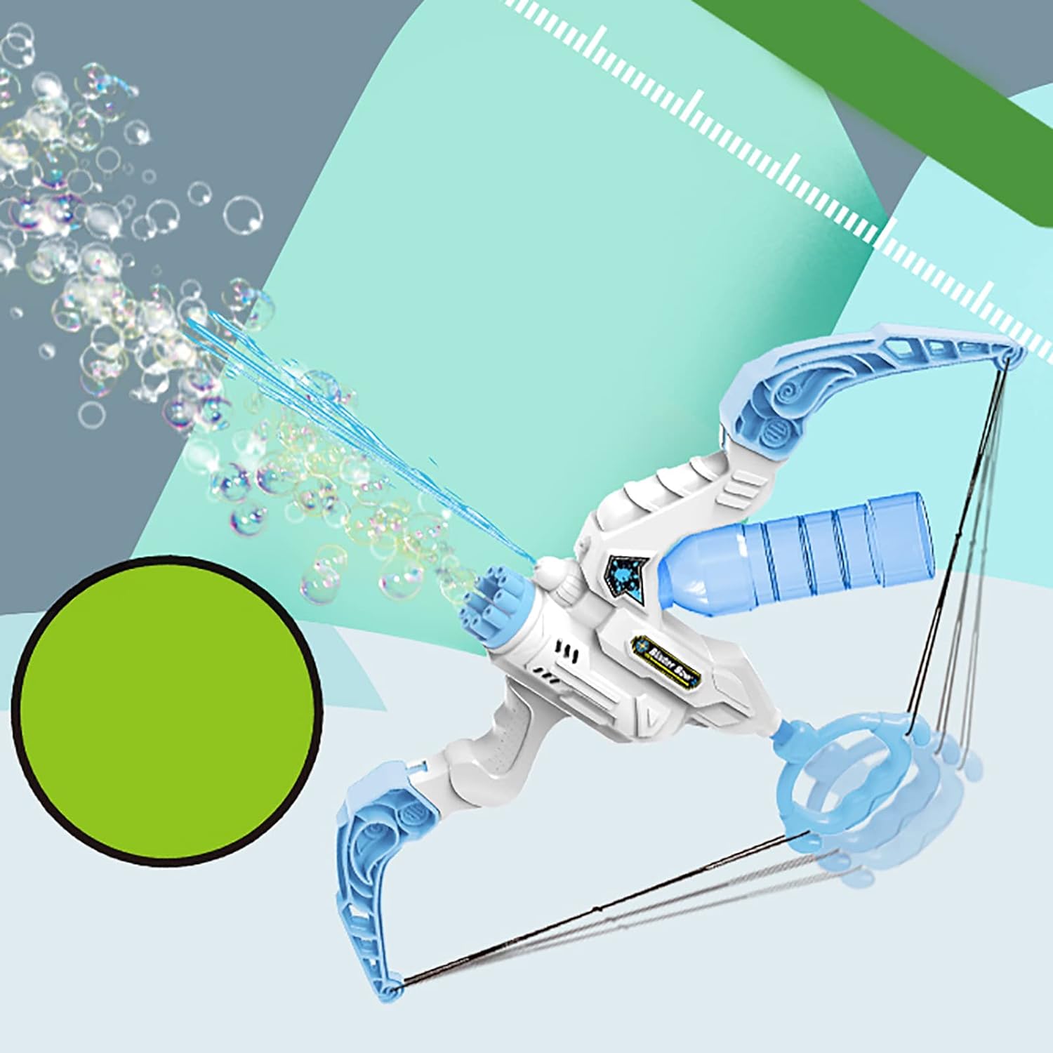 Durable kids' outdoor 2-in-1 bow-shaped water blaster bubble toy