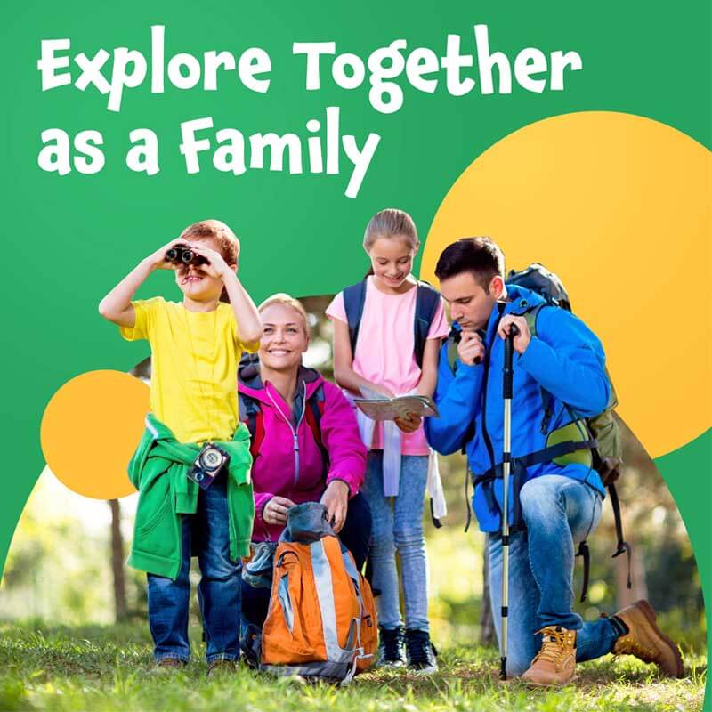 Kids' Adventure Binoculars 8x21 with neck strap, perfect children's gift for explorers