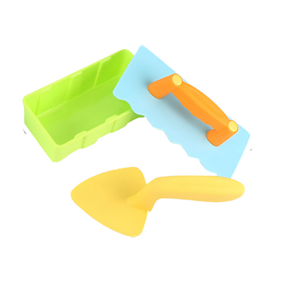 Durable 3-pack of kids' outdoor building blocks, ideal for sand castle & snow fort creation, enhancing motor skills.